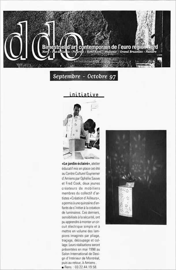 Coupure de presse, tournée 1997 à Amiens - Freely Cook