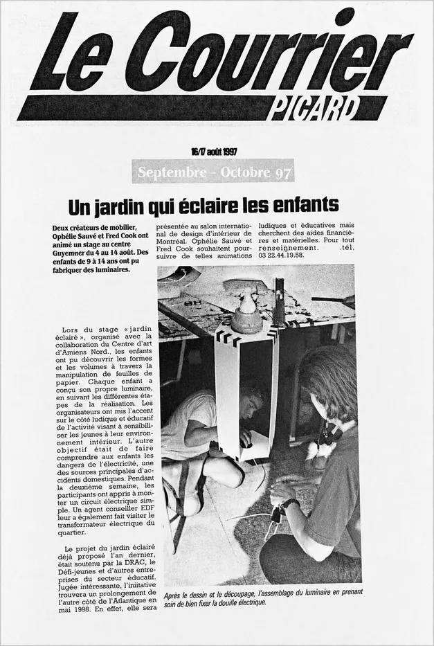 Coupure de presse, tournée 1997 - Freely Cook
